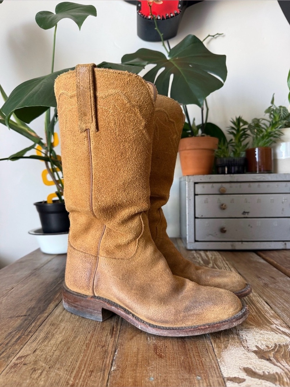 Suede Lucchese Roper Boots